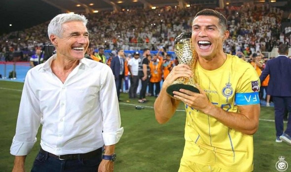  السعودية اليوم - كريستيانو رونالدو يرقص بالعقال السعودي بعد هدفه في مرمى الفيحاء