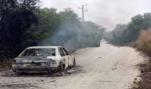 قصف مواقع لحزب الله ومسيّرة إسرائيلية تستهدف سيارة في جنوب لبنان