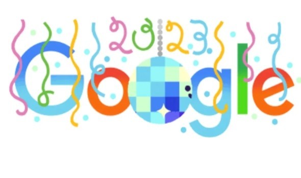 غوغل يحتفل برأس السنة الميلادية ويغيّر صورته الرئيسية