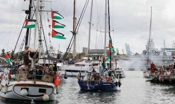  السعودية اليوم - أسطول الصمود العالمي يطلق أكبر عملية إغاثية برية وبحرية في التاريخ لكسر حصار غزة