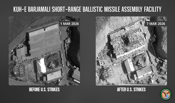  السعودية اليوم - ترمب يهدّد إيران بضرب محطات الطاقة بعد نشر صور منشأة صواريخ دُمرت في مارس