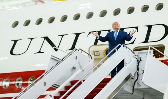 السعودية اليوم - ترامب يكشف سبب تبديل طائرته بعد قمة الناتو